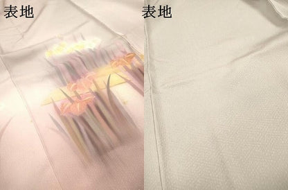 平和屋着物▼色留訪問着　作家物　草花　正絹　逸品　DABJ7002fe