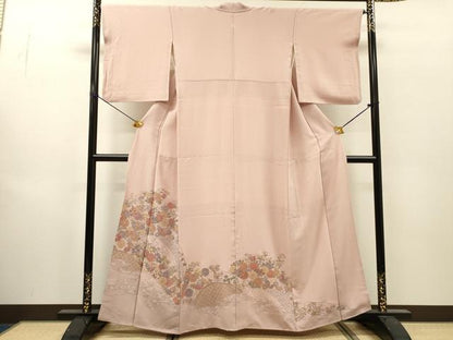 平和屋着物▼中国三大刺繍　スワトウ刺繍　汕頭刺繍　総刺繍　色留袖　流水籬花文　暈し染　正絹　逸品　DABJ7003fe
