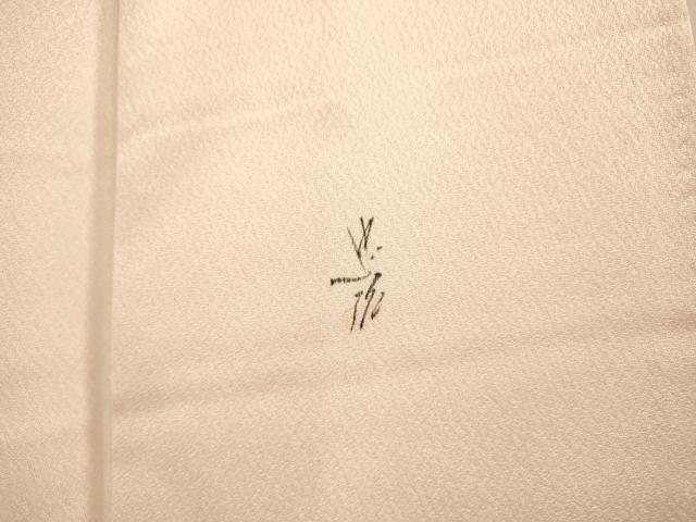 平和屋着物▼訪問着　作家物　手描き　草花　暈し染　正絹　逸品　DABJ7012fe