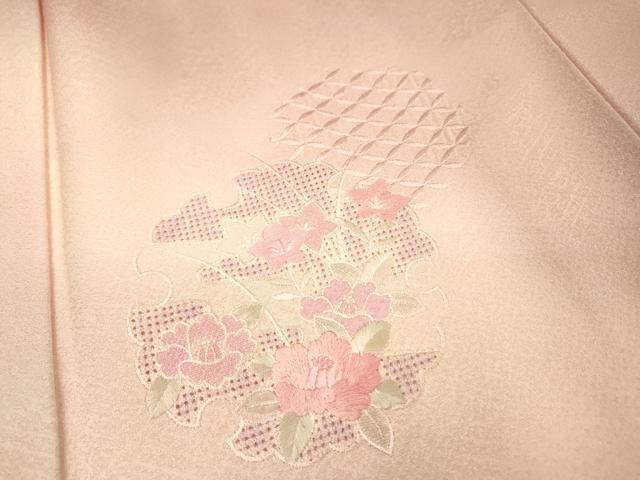 平和屋着物▼中国三大刺繍　スワトウ刺繍　汕頭刺繍　総刺繍　訪問着　雪輪花文　暈し染　正絹　逸品　DABJ7013fe