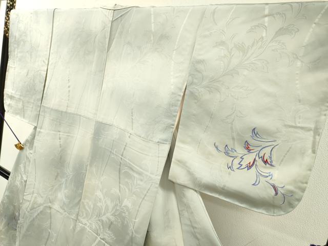 平和屋着物▼訪問着　総刺繍　唐草文　暈し染　正絹　逸品　DABJ7016fe