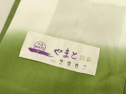 平和屋着物▼訪問着　刺繍　舞蝶花文　暈し染　金銀彩　やまと誂製　正絹　逸品　DABJ7024fe