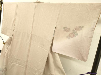 平和屋着物▼中国三大刺繍　スワトウ刺繍　汕頭刺繍　相良刺繍　総刺繍　訪問着　扇面花文　暈し染　正絹　逸品　DABJ7025fe
