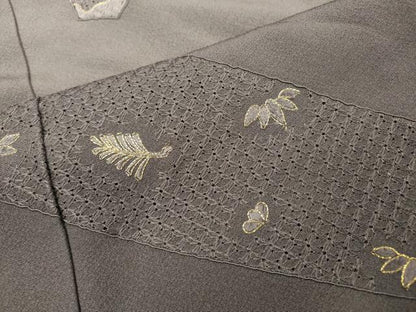 平和屋着物▼中国三大刺繍　スワトウ刺繍　汕頭刺繍　総刺繍　訪問着　跳兎　暈し染　金糸　正絹　逸品　DABJ7030fe