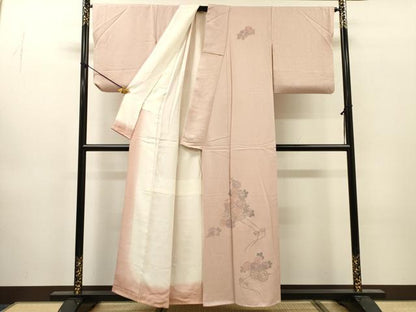 平和屋着物▼中国三大刺繍　スワトウ刺繍　汕頭刺繍　相良刺繍　総刺繍　訪問着　花車文　正絹　逸品　DABJ7047fe