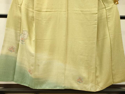 平和屋着物▼中国三大刺繍　スワトウ刺繍　汕頭刺繍　総刺繍　訪問着　亀甲花文　暈し染　正絹　逸品　DABJ7052fe