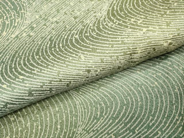 平和屋着物▼上質な小紋　流水文　暈し染　正絹　逸品　DABJ7063fe