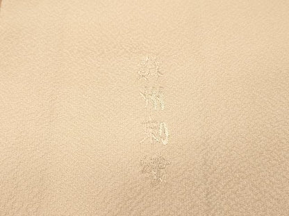 平和屋着物▼中国三大刺繍　スワトウ刺繍　汕頭刺繍　相良刺繍　蘇州刺繍　総刺繍　色留訪問着　花絵皿文　暈し染　正絹　逸品　DABJ7065fe