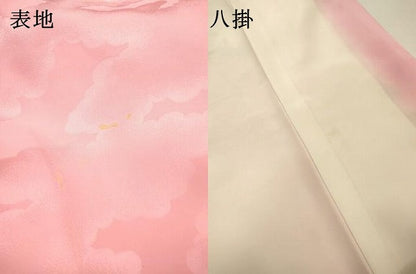 平和屋着物▼豪華振袖　枝花　暈し染　金銀糸　正絹　逸品　DABJ7070fe