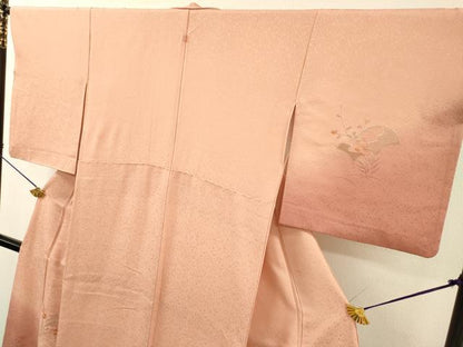 平和屋着物▼中国三大刺繍　スワトウ刺繍　汕頭刺繍　総刺繍　訪問着　青海波草花　暈し染　正絹　逸品　DABJ7076fe
