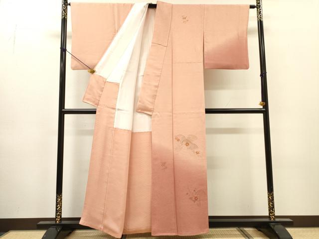 平和屋着物▼中国三大刺繍　スワトウ刺繍　汕頭刺繍　総刺繍　訪問着　青海波草花　暈し染　正絹　逸品　DABJ7076fe