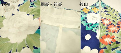 平和屋着物●豪華振袖　手描き　草花　正絹　逸品　DABJ7084fe