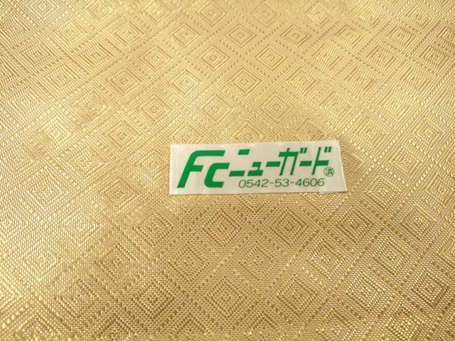 平和屋着物▼佐賀錦　六通柄袋帯　琳派短冊集　金銀糸　正絹　逸品　DABJ7249fe