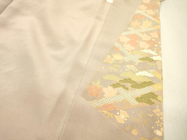 平和屋着物●中国三大刺繍　スワトウ刺繍　汕頭刺繍　相良刺繍　総刺繍　色留袖　宝尽くし天井花文　金糸　正絹　逸品　DABJ7318fe