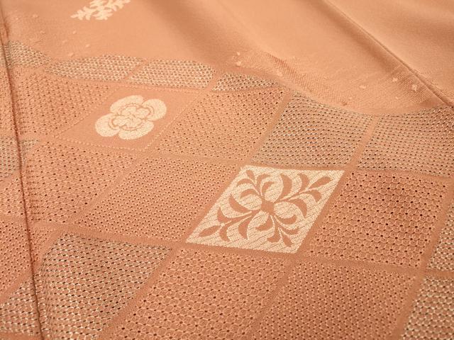 平和屋着物▼中国三大刺繍　スワトウ刺繍　汕頭刺繍　総刺繍　訪問着　花菱文　銀糸　正絹　逸品　DABJ7329fe