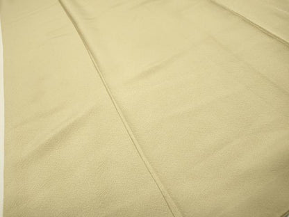 平和屋着物▼上質な色無地　砂色　正絹　逸品　DABJ7331fe