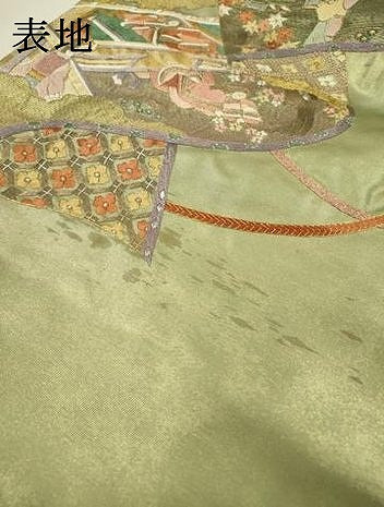 平和屋着物▼中国三大刺繍　相良刺繍　総刺繍　太鼓柄袋帯　平安風景文　金銀糸　正絹　逸品　DABJ7357fe