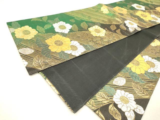 平和屋着物▼六通柄袋帯　辻が花　金銀糸　正絹　逸品　DABJ7367fe