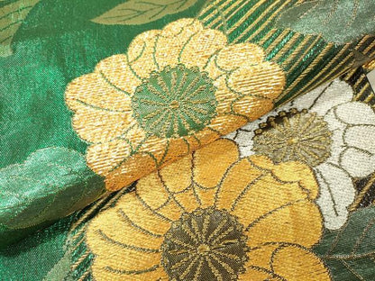 平和屋着物▼六通柄袋帯　辻が花　金銀糸　正絹　逸品　DABJ7367fe