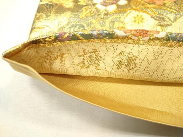 平和屋本店▼六通柄袋帯　新攘錦　本金箔二重　正絹　逸品　DABJ7435fe