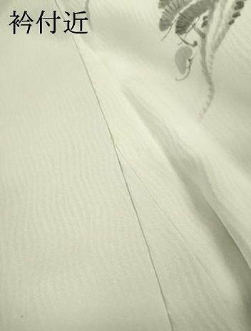 平和屋着物▼訪問着　作家物　手描き　風景文　暈し染　金彩　正絹　逸品　DABJ7453fe