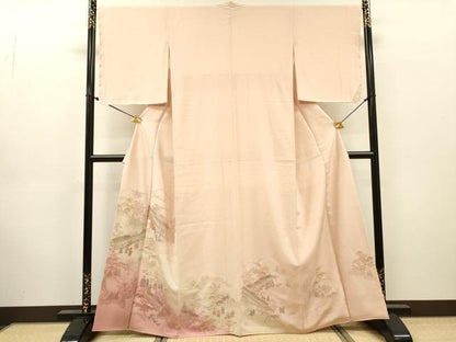 平和屋着物▼中国三大刺繍　スワトウ刺繍　汕頭刺繍　総刺繍　色留袖　室町絵巻　暈し染　金糸　正絹　逸品　DABJ7461fe