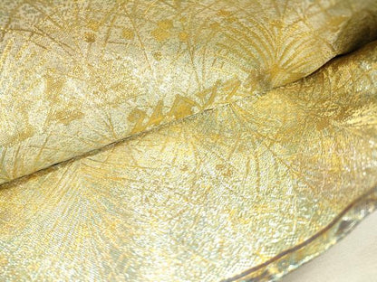 平和屋本店▼極上　両面　全通全景柄袋帯　近代花鳥画　日本美術名鑑　24金プラチナ　正絹　逸品　DABJ7512fe