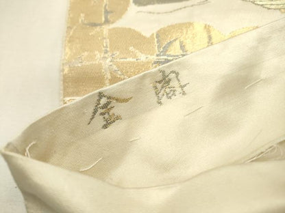 平和屋着物▼六通柄袋帯　金閣　正絹　逸品　DABJ7530fe
