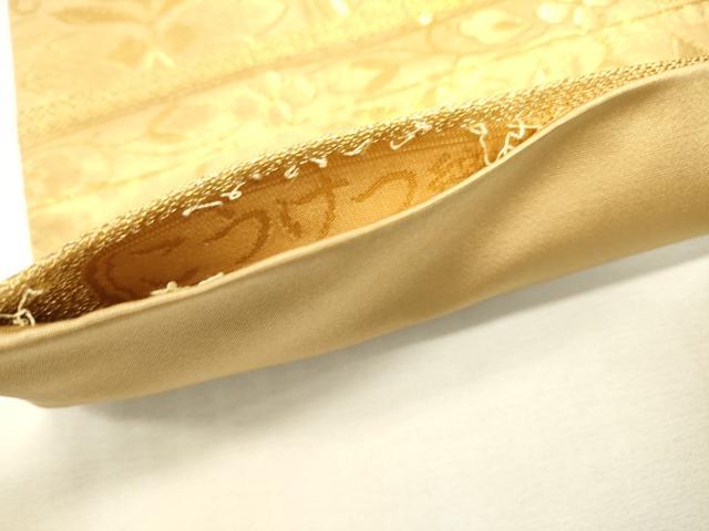 平和屋本店▼六通柄袋帯　こうけつ織　更紗花唐草文　本金箔　正絹　逸品　DABJ7552fe