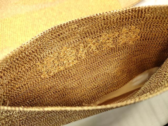 平和屋着物▼捻金佐賀錦　六通柄袋帯　霞文　正絹　逸品　DABJ7716fe