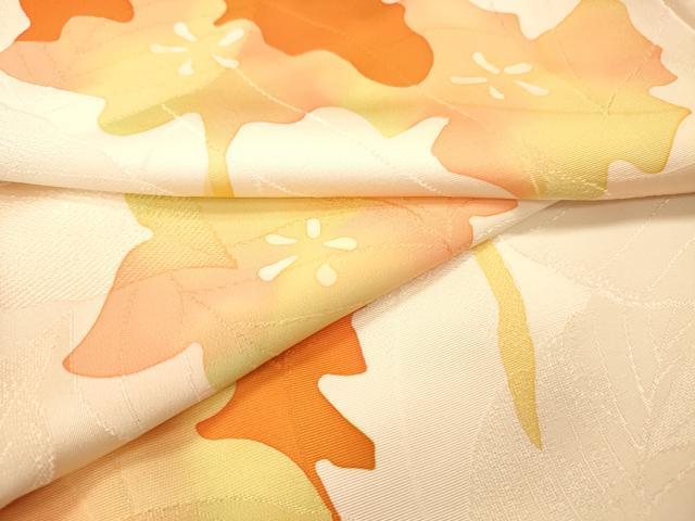 平和屋着物▼上質な小紋　枝花　暈し染　正絹　逸品　DABJ7774fe