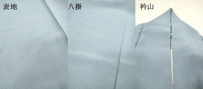 平和屋着物▼無地絵羽訪問着　総刺繍　風景文　秘色色　正絹　逸品　DABJ7785fe