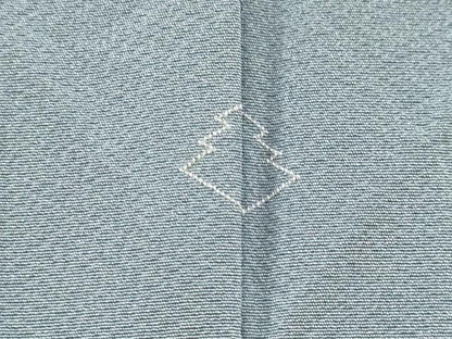 平和屋着物▼無地絵羽訪問着　総刺繍　風景文　秘色色　正絹　逸品　DABJ7785fe