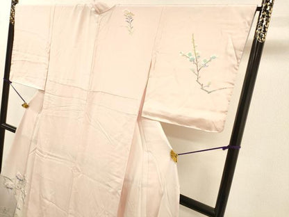 平和屋着物●本加賀友禅作家　牧野顕三　訪問着　枝花　暈し染め　正絹　逸品　DABJ7843fe