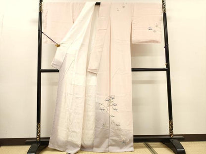 平和屋着物●本加賀友禅作家　牧野顕三　訪問着　枝花　暈し染め　正絹　逸品　DABJ7843fe