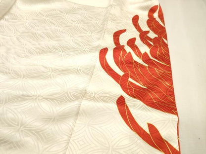平和屋着物●豪華振袖　駒刺繍　乱菊　金彩　正絹　逸品　DABJ7845fe