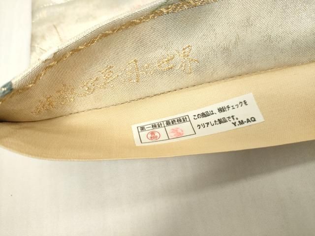 平和屋着物▼六通柄袋帯　唐織　琳派秋草図の世界　金銀糸　引箔　正絹　逸品　DABJ7978fe