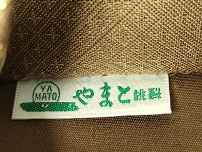平和屋着物▼六通柄袋帯　唐織　道長花文　金糸　やまと誂製　正絹　逸品　DABJ8027ps