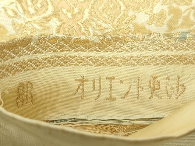 平和屋着物▼西陣　服部織物謹製　六通柄袋帯　オリエント更紗　金糸　正絹　逸品　DABJ8070ps
