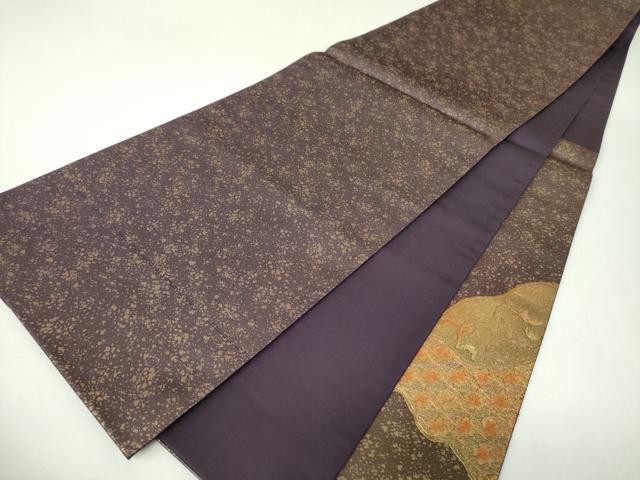 平和屋着物▼中国三大刺繍　スワトウ刺繍　汕頭刺繍　総刺繍　太鼓柄袋帯　駒刺繍　道長鳳凰花文　金彩　正絹　逸品　DABJ8120ps