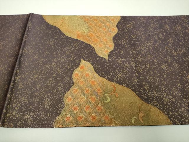 平和屋着物▼中国三大刺繍　スワトウ刺繍　汕頭刺繍　総刺繍　太鼓柄袋帯　駒刺繍　道長鳳凰花文　金彩　正絹　逸品　DABJ8120ps