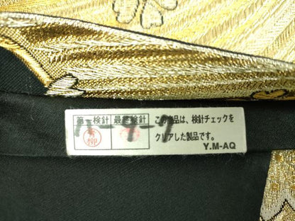 平和屋着物▼六通柄袋帯　雪輪舞桜　金糸　正絹　逸品　DABJ8198ps