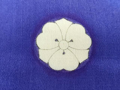平和屋本店●アンティーク　大正ロマン　色留袖　駒刺繍　檜扇御所車花文　暈し染め　正絹　逸品　DABJ8233ps