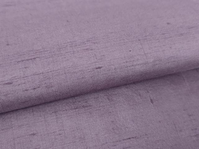 平和屋着物●上質な紬　色無地　鳩羽色　正絹　逸品　DABJ8238ps
