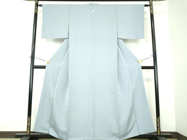 平和屋着物●上質な色無地　霞地紋　秘色色　正絹　逸品　未使用　DABJ8240ps
