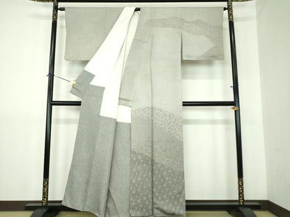 平和屋着物●二代目　川村久太郎　訪問着　切嵌吉祥花文　正絹　逸品　DABJ8257ps