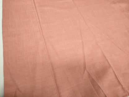 平和屋着物●結城紬　色無地　宍色　正絹　逸品　未使用　DABJ8258ps