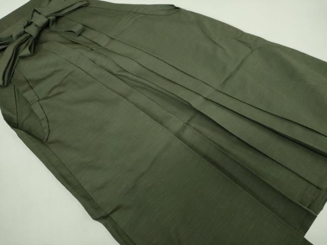 平和屋着物●男性　行灯袴　深緑色　DABJ8267ps