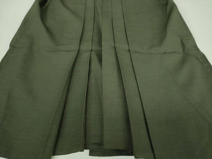 平和屋着物●男性　行灯袴　深緑色　DABJ8267ps