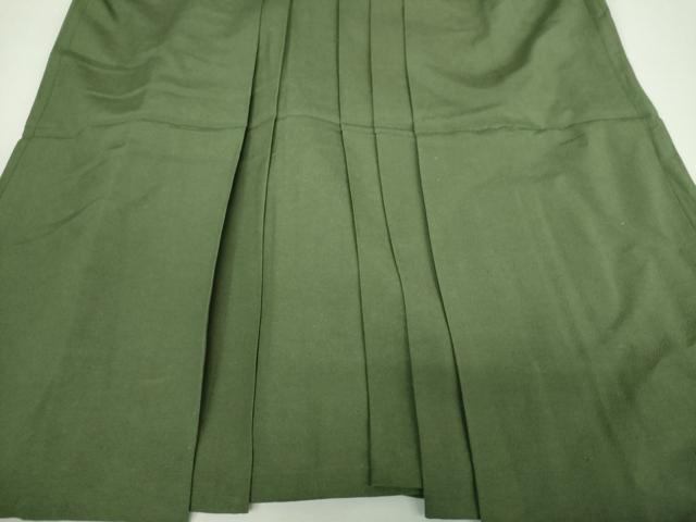 平和屋着物●男性　行灯袴　麹塵色　正絹　逸品　DABJ8268ps